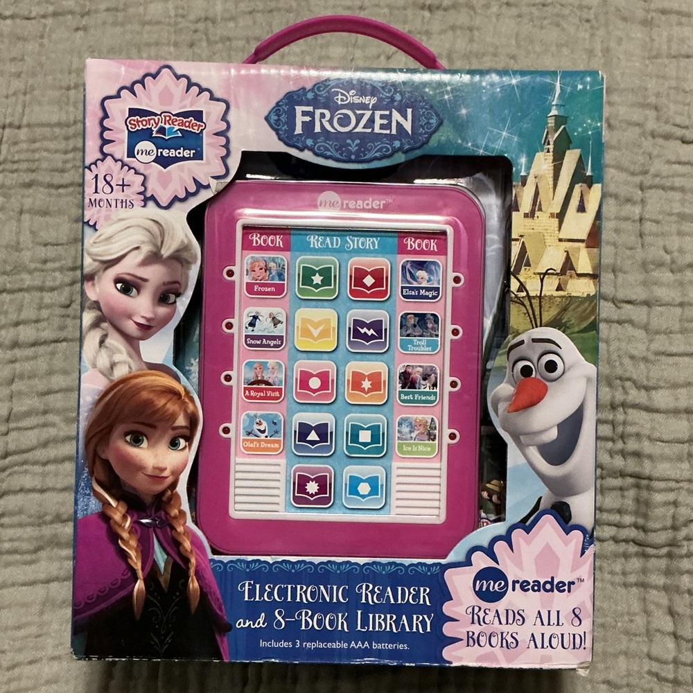 NEW Disney Frozen Pink Electronic Reader Set
